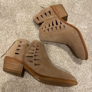 Vince Camuto Tan Booties
